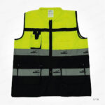 SF15 - HALF SLEEVE EXECUTIVE SAFETY VEST PRINTING UAE