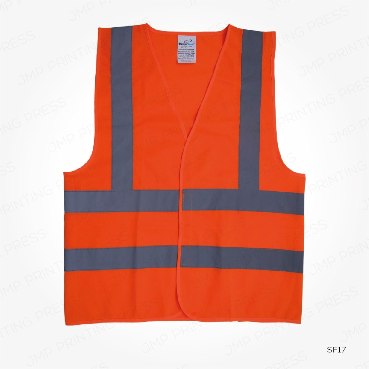 SF1710926-01 SF17 - ORANGE SAFETY VEST PRINTING UAE - Image 1