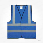 SF18 - BLUE SAFETY VEST PRINTING UAE