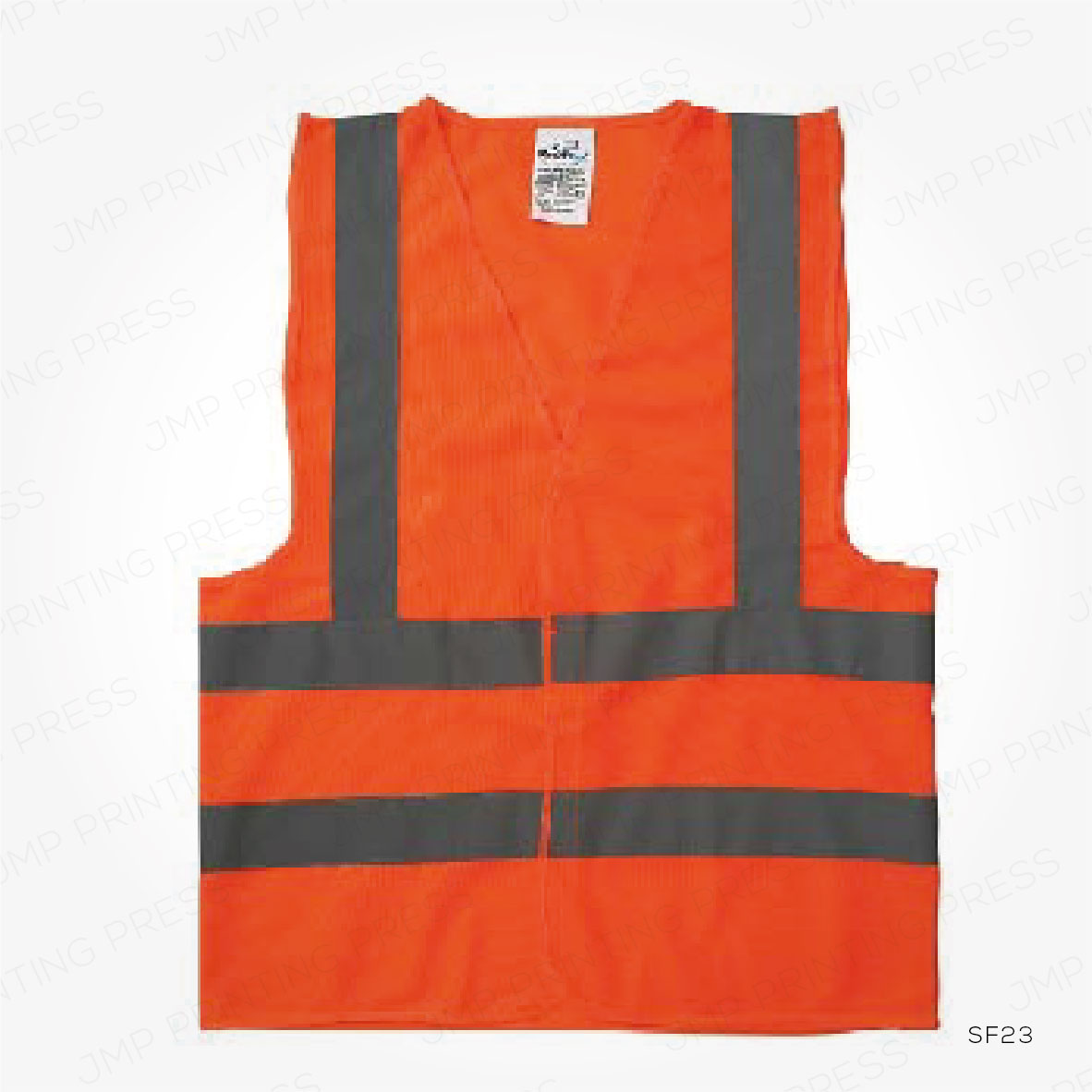 SF2310926-01 SF23 - ORANGE SAFETY VEST PRINTING UAE - Image 1