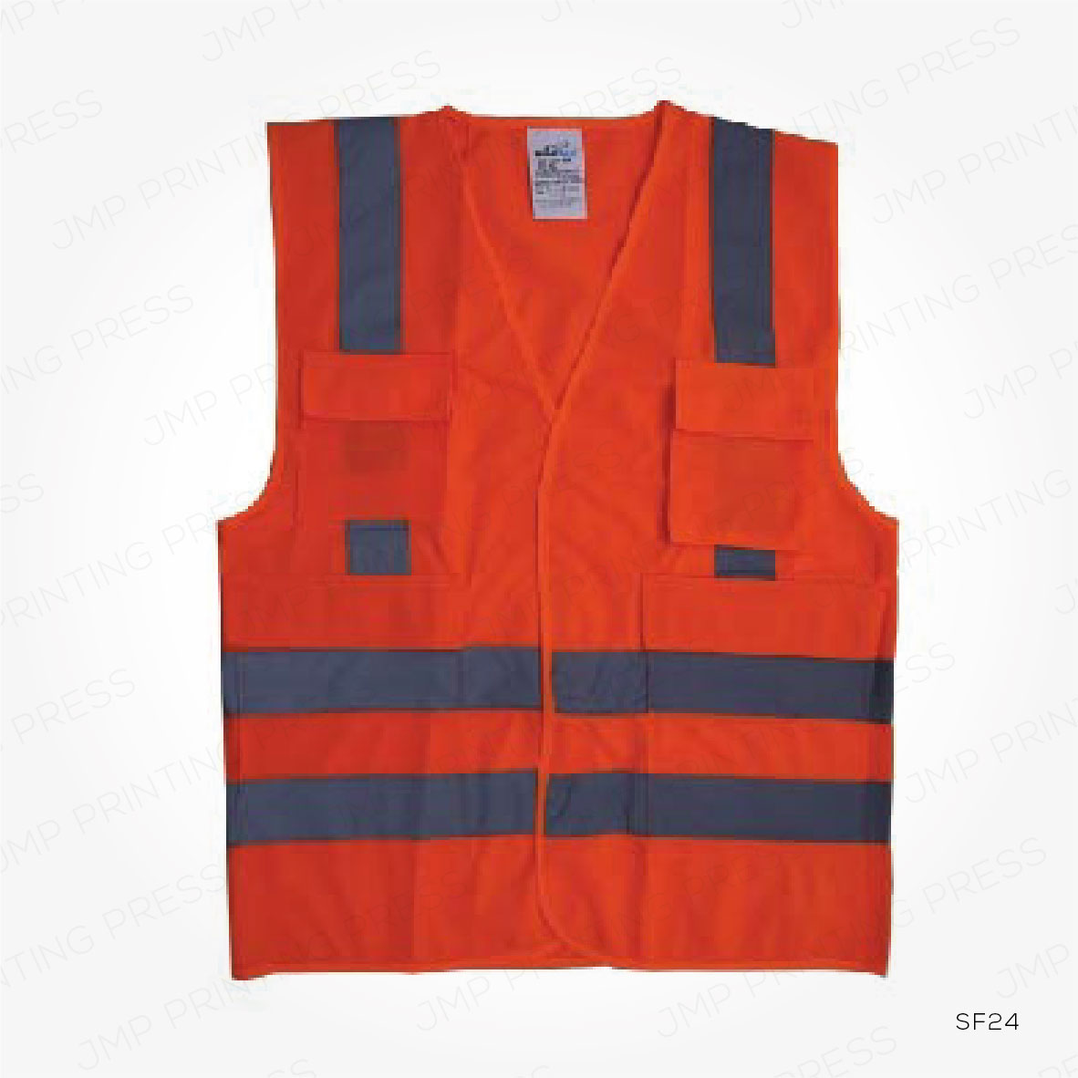SF2410926-01 SF24 - ORANGE EXECUTIVE SAFETY VEST PRINTING UAE - Image 1